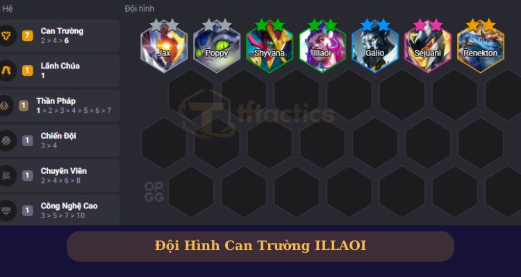 Đội hình Can Trường