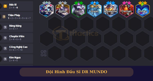 Đội hình Dr. Mundo Đấu Sĩ
