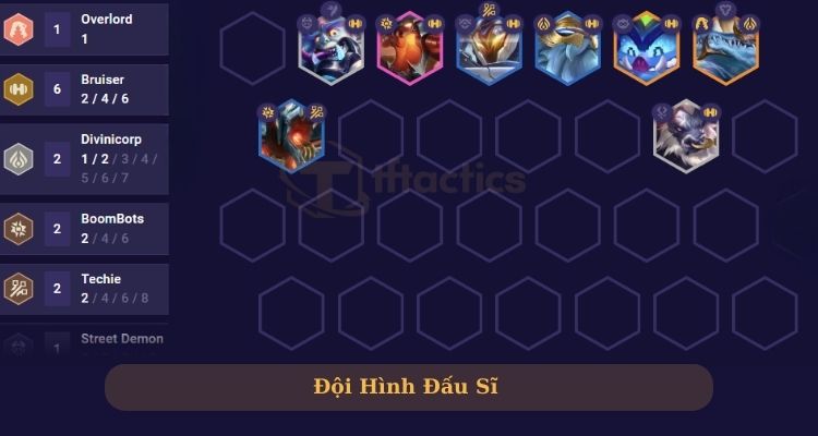 Đội hình Đấu Sĩ nhanh chóng leo rank 