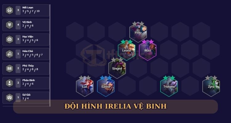 Đội hình Irelia Vệ Binh