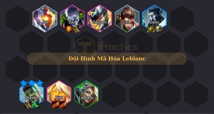 lên đồ cho leblanc dtcl