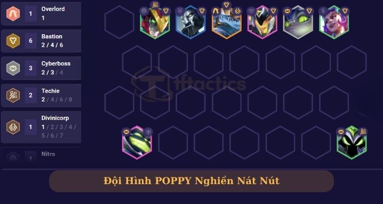Đội hình Poppy Nghiền Nát Nút cực mạnh 