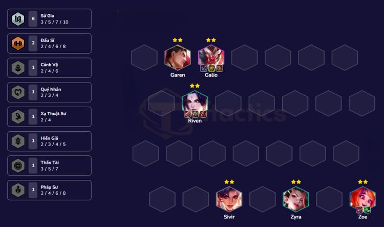 đội hình riven dtcl