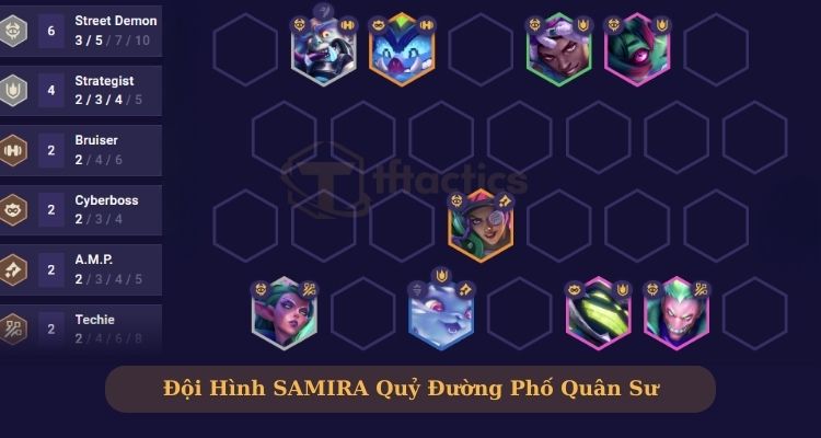 Đội hình Samira Quỷ Đường Phố Quân Sư