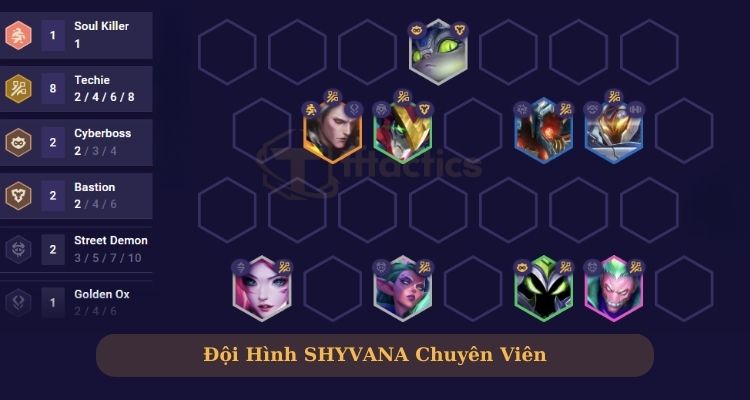 Đội hình Shyvana Chuyên Viên Reroll 