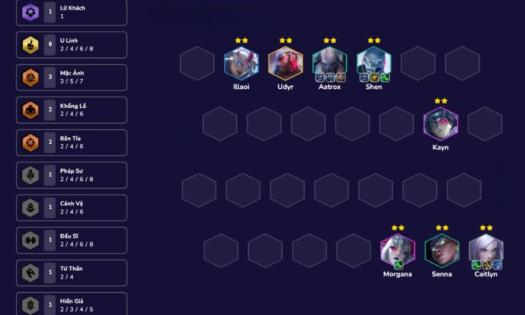 Đội hình Aatrox U Linh DTCL