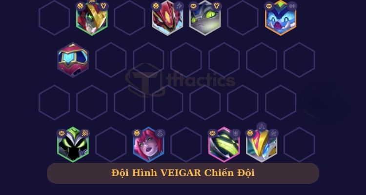 Đội hình Veigar Chiến Đội mạnh mẽ