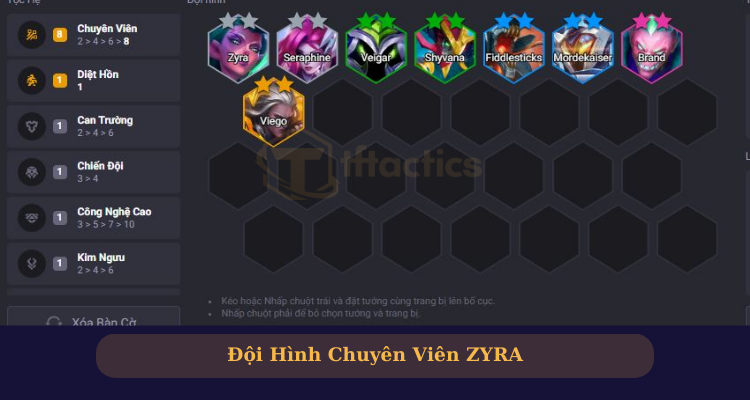 Đội hình Zyra chuyên viên
