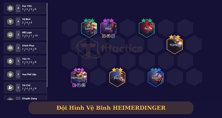Hướng dẫn chơi đội hình Heimerdinger Vệ Binh
