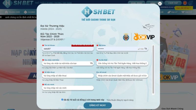 Hướng dẫn những thao tác cơ bản trên nền tảng SHBET