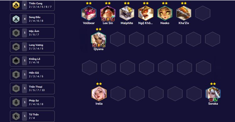 Qiyana TFT build đội hình Thiên Cung DTCL mùa 11