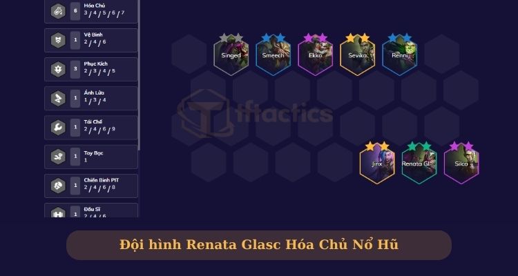Đội hình Renata Glasc Hóa Chủ Nổ Hũ