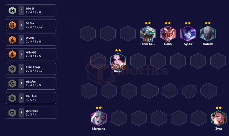 đội hình riven dtcl