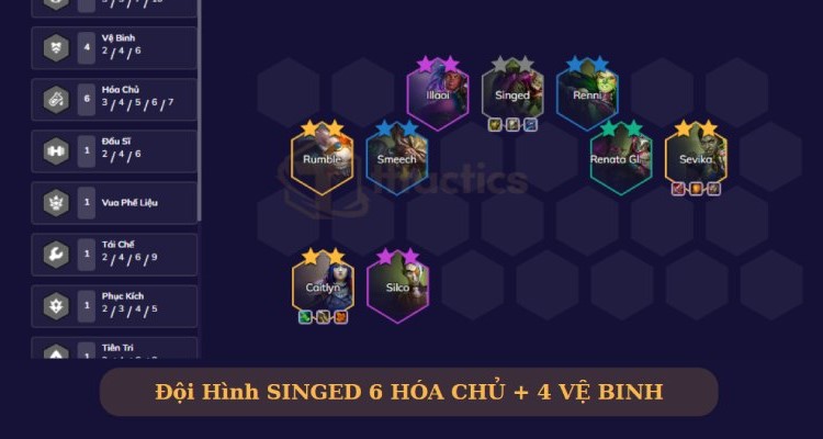 lên đồ singed dtcl