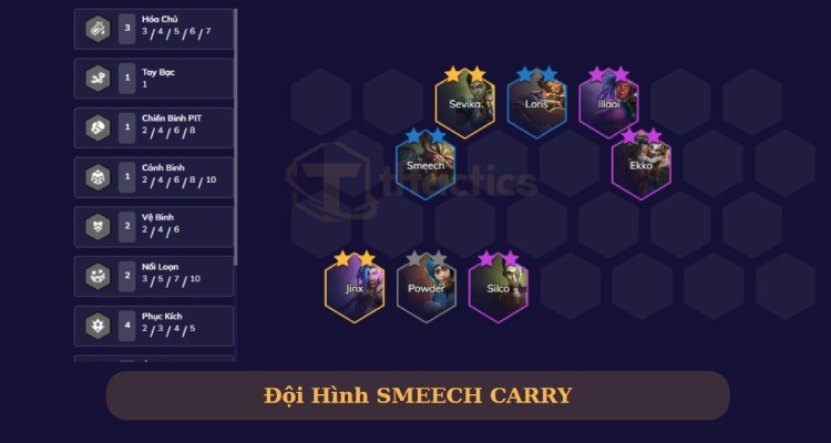 Đội hình với sức mạnh cực khủng đến từ Smeech