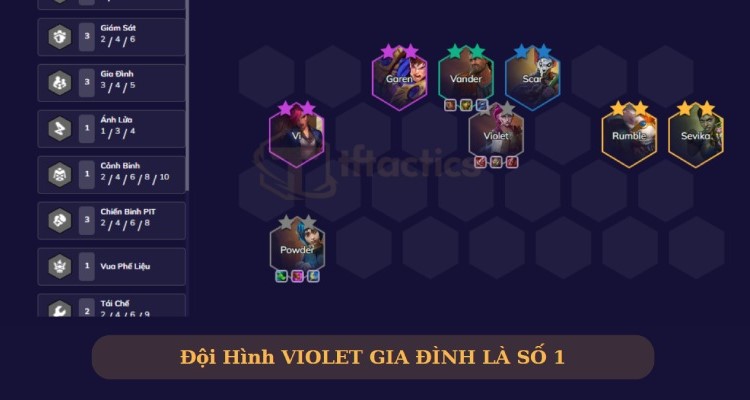 Violet sẽ được san sẻ gánh nặng khi có Vander và Powder bên cạnh